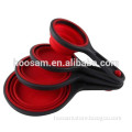 FDA free hot selling silicone measuring cup set/measuring spoon